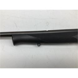 Puma Rifles Hunter bolt-action .22 Long Rifle the 36cm shortened barrel threaded for sound moderator, plastic synthetic stock, serial no.1050840 L83.5cm FIREARMS CERTIFICATE REQUIRED OR RFD