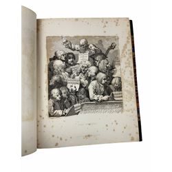 The Works of William Hogarth, in a Series of Engravings with Descriptions and Comment on their Moral Tendency, by the Rev. John Trusler, bond together with Durham & Northumberland Illustrated from Original Drawings by Thomas Allom and Wales Illustrated in a series of views, together with a bound group of maps of Europe. 


