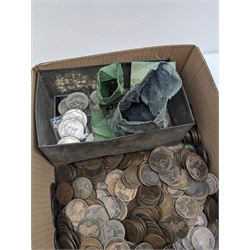 Queen Victoria bunhead pennies, pre-decimal coinage, commemorative crowns, United States of America 1882 silver Morgan dollar coin etc