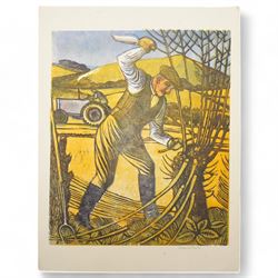 Frederick George Austin (British 1902-1990): The Woodsman, colour linocut signed in pencil 37cm x 28cm (unframed)
Provenance: direct from the granddaughter of the artist