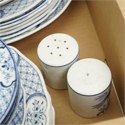 Victorian turquoise ground part tea set, part Doulton Matsumai pattern dinner service and other dinner ware