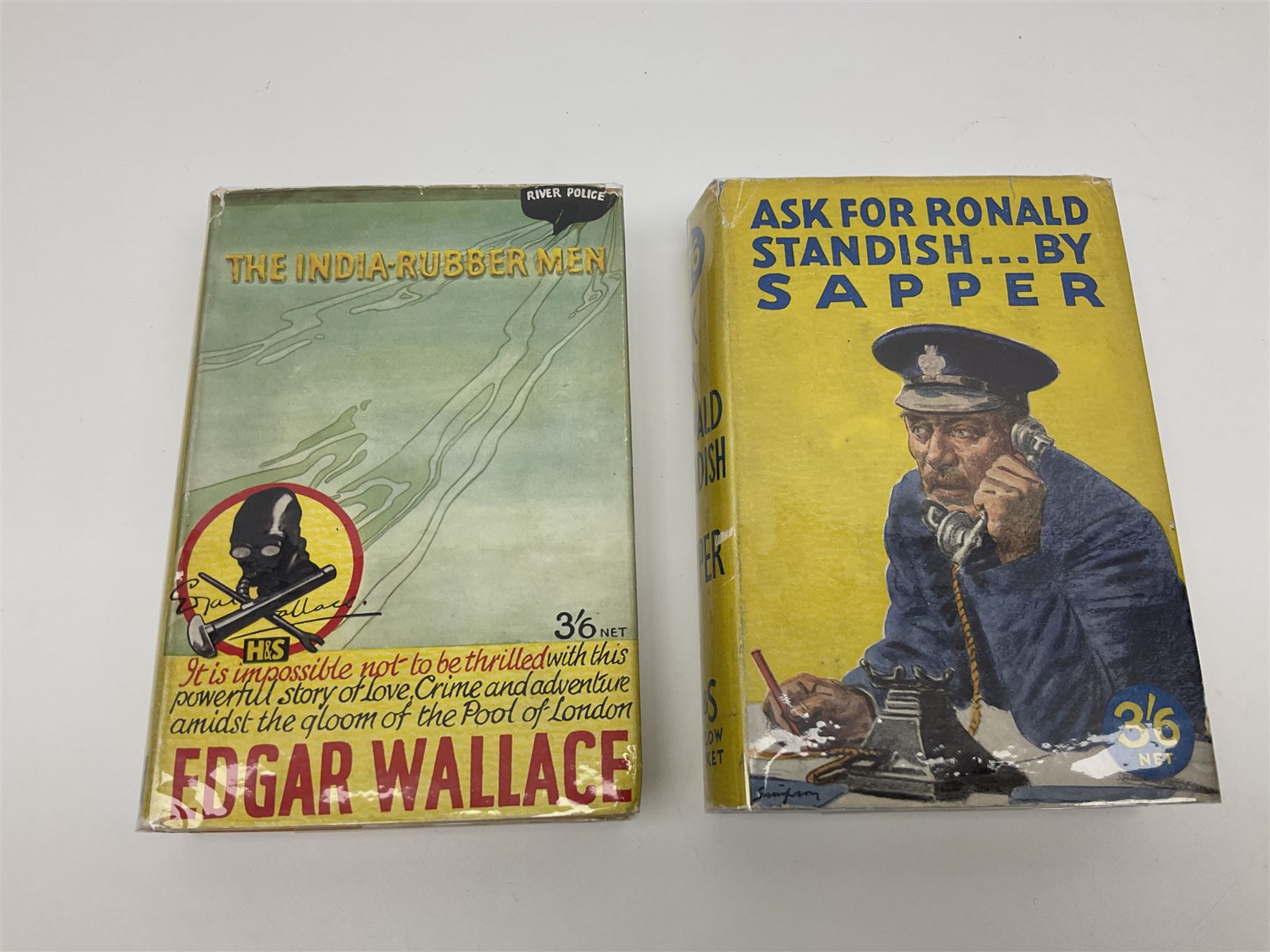 Collection of Hodder and Stoughton yellow jacket version books, to include Sydney Horler, George Goodchild, Dornford Yates, Leslie Charteris etc 