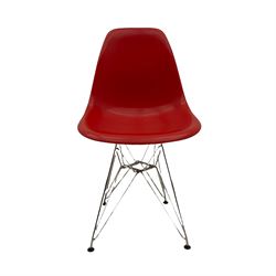 1970's mushroom stool and an Eames design chair
