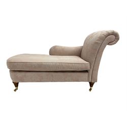 Marks & Spencer Home - chaise longue, upholstered in beige fabric