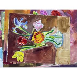 Sonia Naviasky (British 1934-2018): Still Lifes, collection of unframed watercolours variously signed, largest 52cm x 76cm (approx. 12)