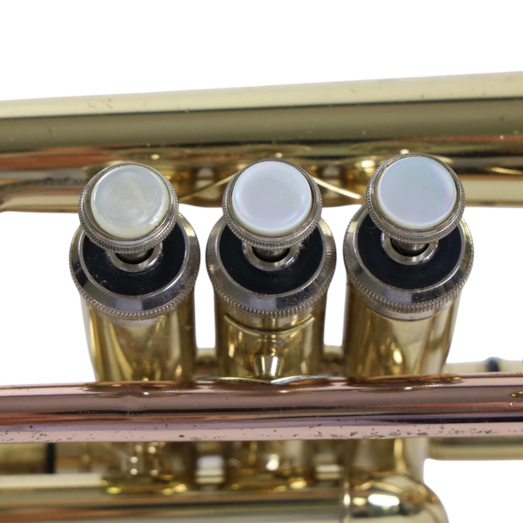 Sonata brass trumpet, with Denis Wick mouthpiece in a soft fitted carry case