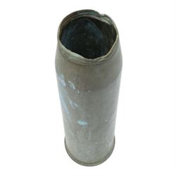 Large brass artillery shell, H64cm