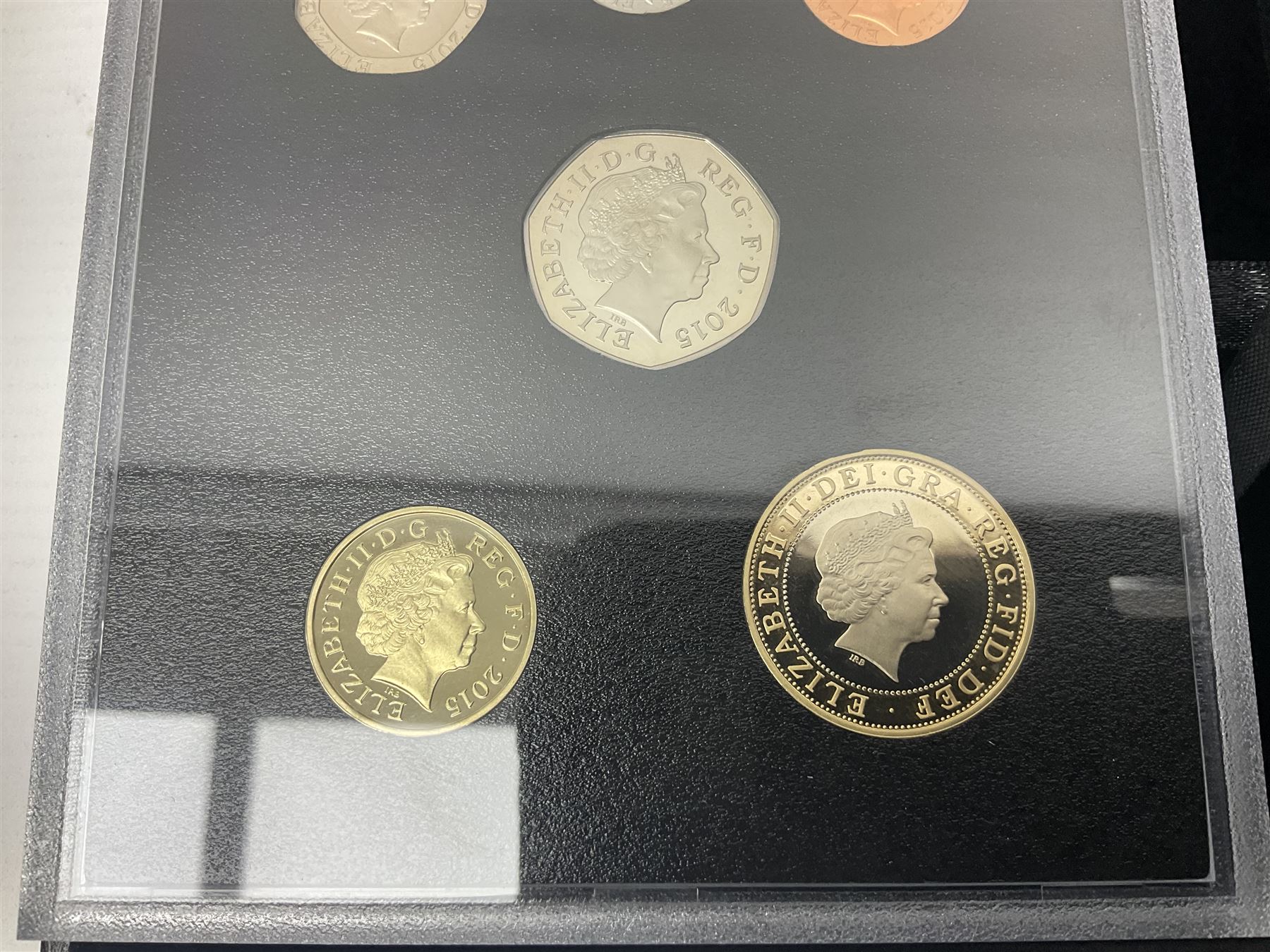 The Royal Mint United Kingdom 2015 proof coin set collector edition, cased with certificate