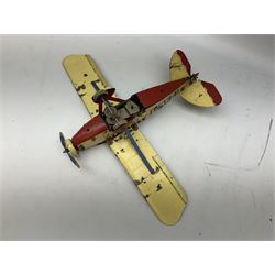 Meccano - Aeroplane Constructor box No.2S with constructed monoplane, quantity of additional parts and Instruction Manual for sets 1 & 2