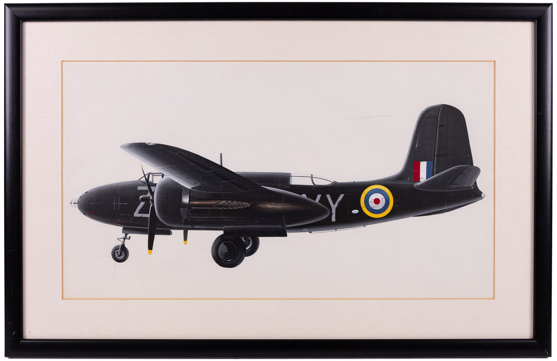 John Batchelor (British 1936-2019): Aircraft Studies, set of eleven gouaches variously signed and inscribed, max 35cm x 52cm (11)