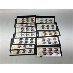 Queen Elizabeth II mint decimal stamps, all being London 2012 Olympic Games first class, face value of usable postage approximately 330 GBP