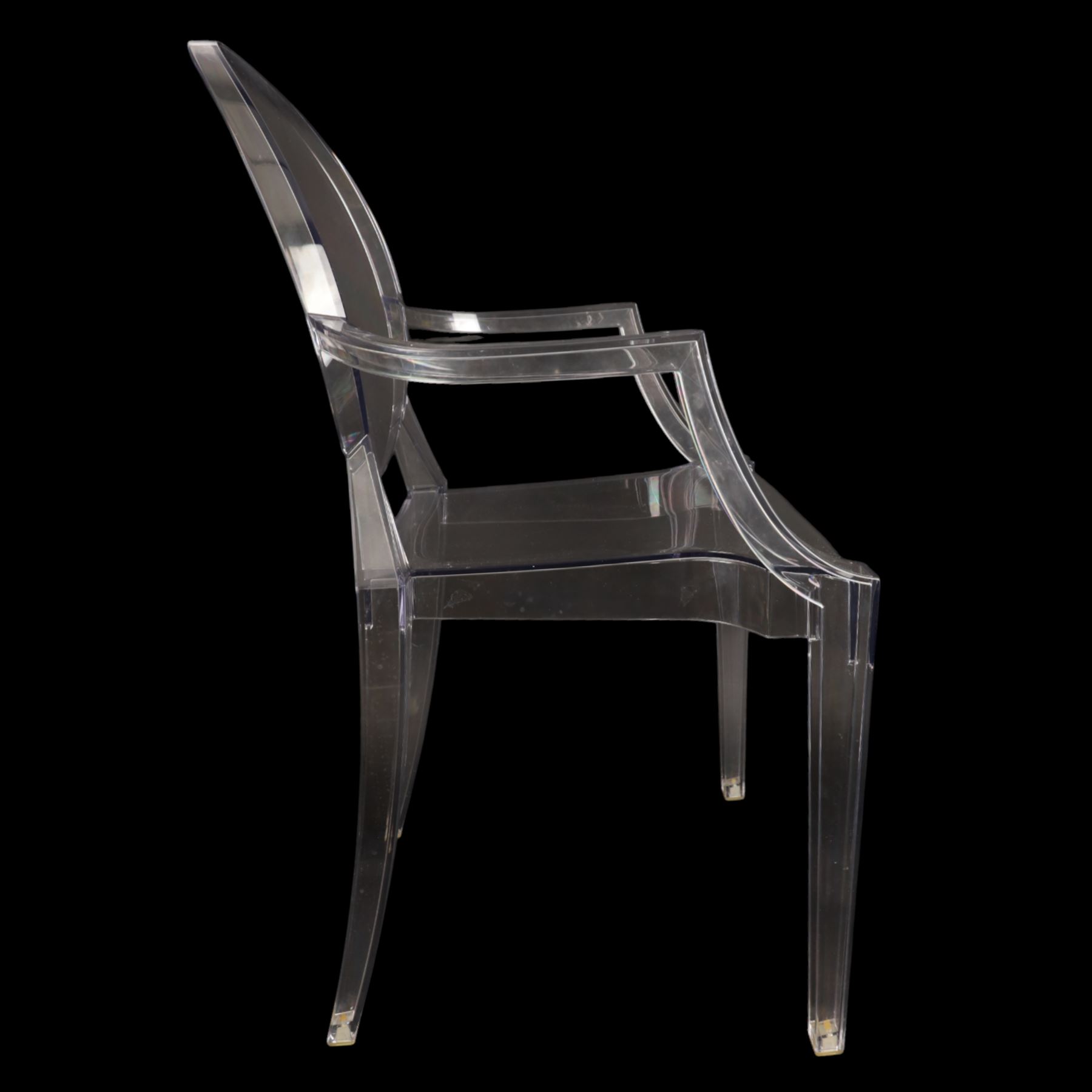 Philippe Starck for Kartell - 'Louis Ghost' chair, designed by Philippe Starck, inspired by the Louis XV style in transparent polycarbonate