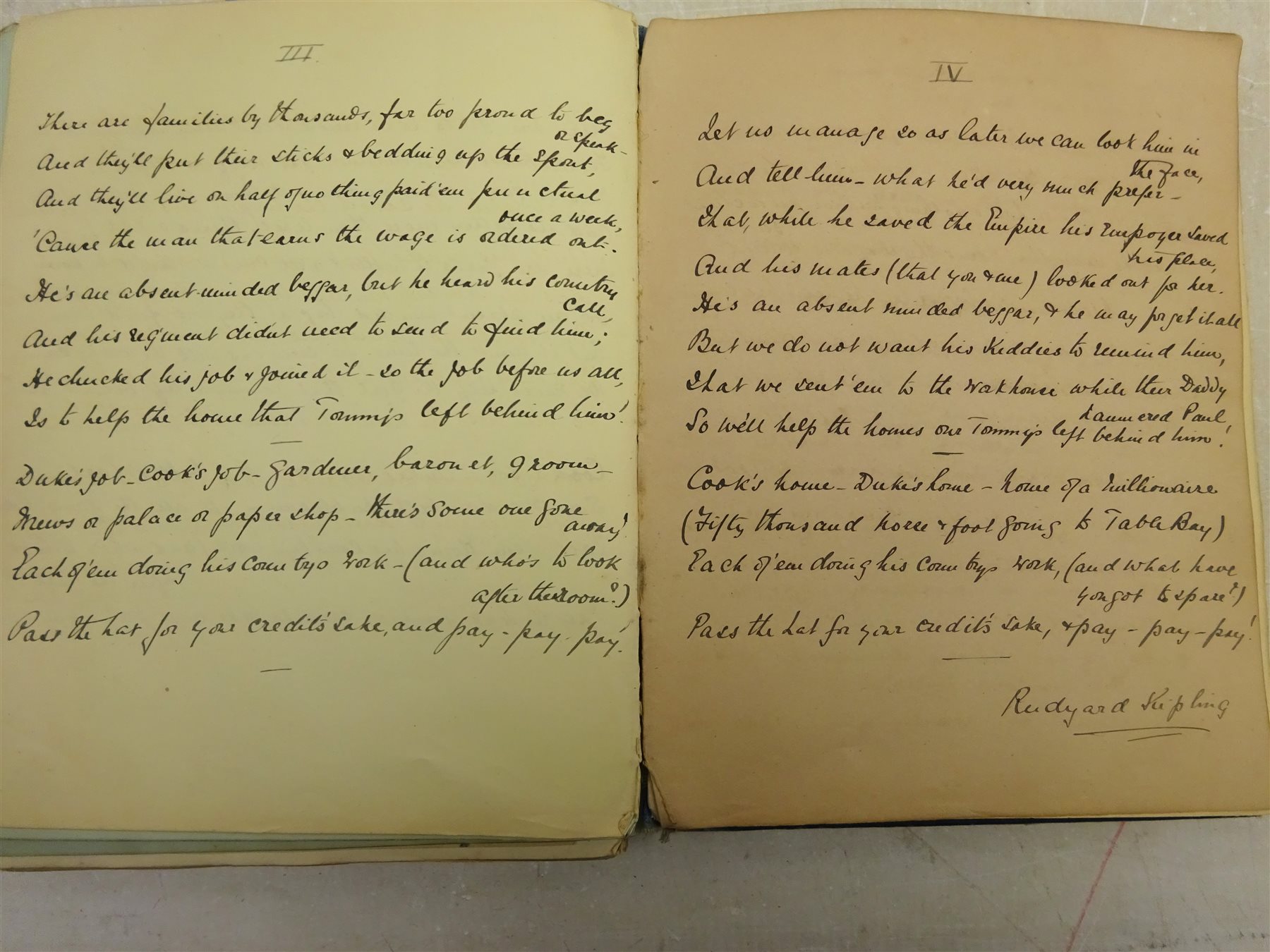 Emily Hilda Rix (Nicholas) (Australian 1884-1961): Girl in a Red Jumper, watercolour signed and dated 'S.S. Runic 4.09. (07)', 22cm x 15cm (album)



Provenance: the sketch is included within a comprehensive and interesting album of sketches, poems, verses and autographs compiled by Theodora (Brodie) Harris-Rivett between 1898 and 1913, who was the granddaughter of Mr Justice Fisher KC and married Rev. AJE Harris-Rivett of Glenrowan, Melbourne, Australia in 1903. It is recorded that Hilda Rix, who studied under leading Australian Impressionist, Frederick McCubbin, at the National Gallery of Victoria Art School from 1902 to 1905 and was an early member of the Melbourne Society of Women Painters and Sculptors, later a friend of Henri Matisse, travelled to Europe on the SS Runic in 1907. Interestingly there is also included a four page poem 'The Absent Minded Beggar' by Rudyard Kipling, who at that time lived in Cape Town where the SS Runic docked on it's voyage to London