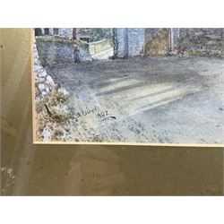 Samuel John 'Lamorna' Birch (British 1869-1955): St Wilfrid's Church - Halton-on-Lune, Lancaster, watercolour signed and dated 1892, 25cm x 37cm 
Notes: in 1892 Birch moved to the Cornish village of Lamorna where he adopted the nickname 'Lamorna Birch' - the present watercolour is an early example of his work before the move.