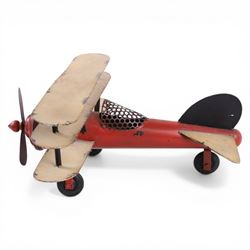 Tin plate plane, H21cm, L50cm