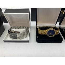 Two Accurist stainless steel quartz wristwatches, two Pierre Cardin stainless steel wristwatches, Ingersoll 100m quartz wristwatch, Royal London wristwatch, four Gianni Ricci wristwatches and a FHM wristwatch (11)