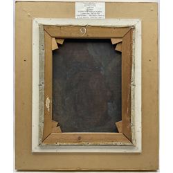 Ruth Latter (British 1869-1949): 'Flowers in a Vase', oil on canvas signed, titled on label verso 42cm x 33cm