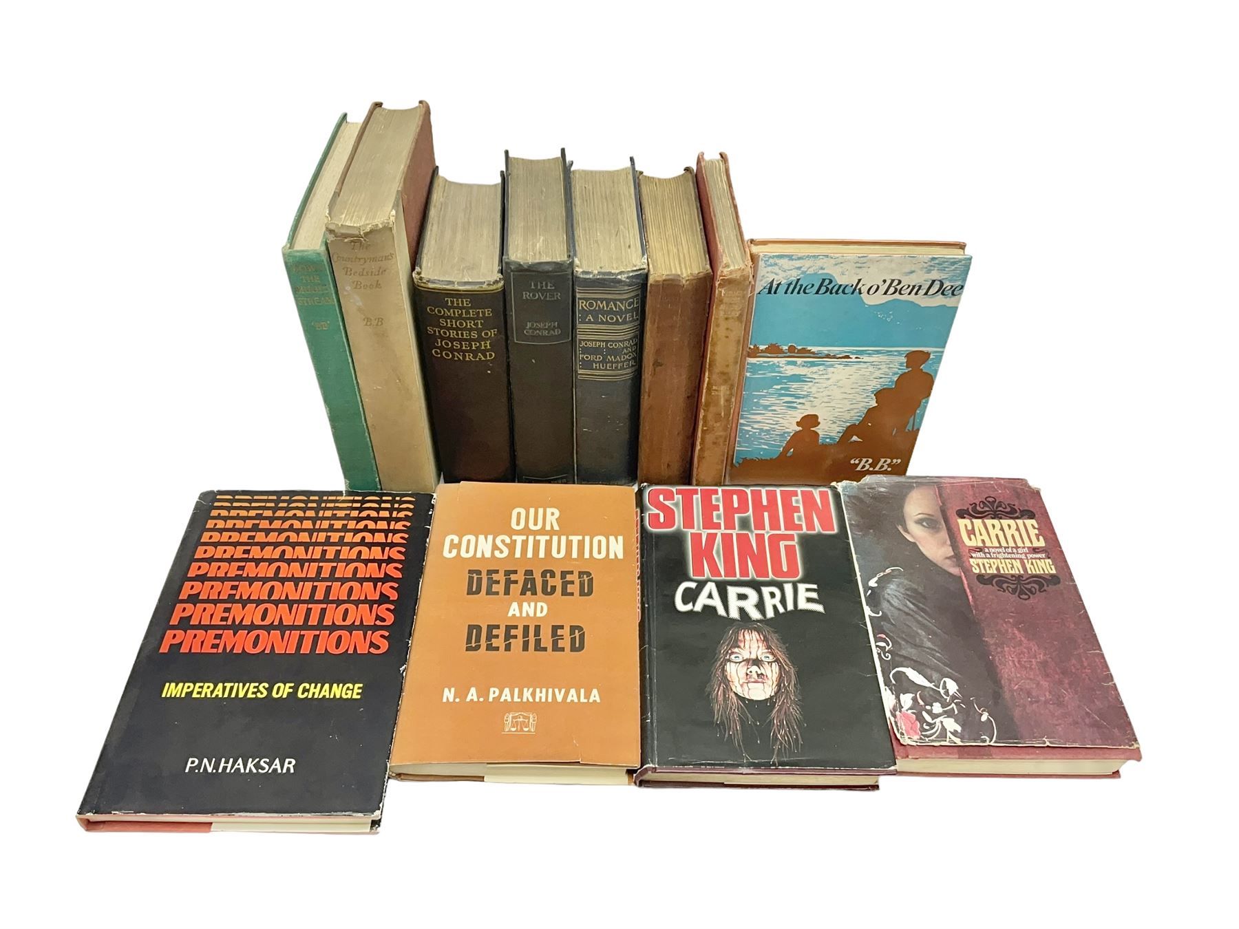 Collection of books, including D.H Lawrence; Lady Chatterley's Lover, Martin Secker, London, 1932 print second edition, 	Stephen King; Carrie, Doubleday & Company, New York 1974 and Carrie, New English Library, Kent 1974, BB; At the Back of Ben Dee, Down the Bright Stream and The Countryman's Bedside Book, all illustrated by DJ Watkins-Pitchford etc (12)  