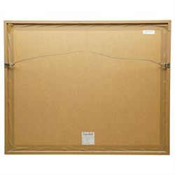 Freya Payne (British 1968-): 'Fallen Angel', limited edition colour etching signed titled and numbered 1/4 in pencil 45cm x 61cm