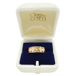 Clogau 18ct gold five stone round brilliant cut diamond ring, Sheffield 1997