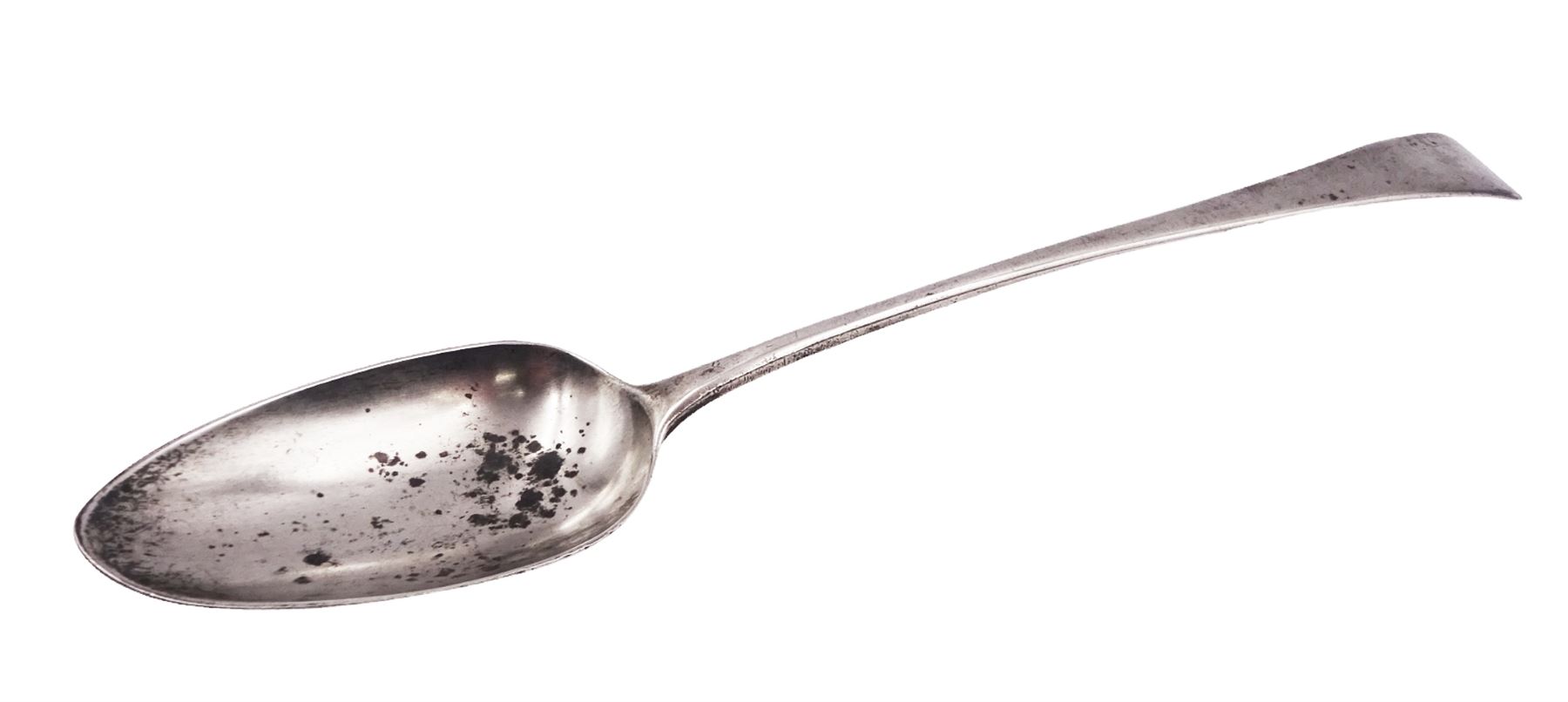 George III silver Old English pattern serving spoon, hallmarked London 1804, maker's mark SA, probably Stephen Adams II, L30cm