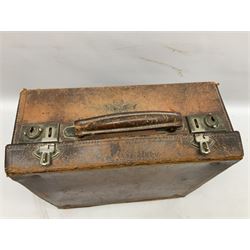 Underwood Standard Four Bank Keyboard typewriter in leather case