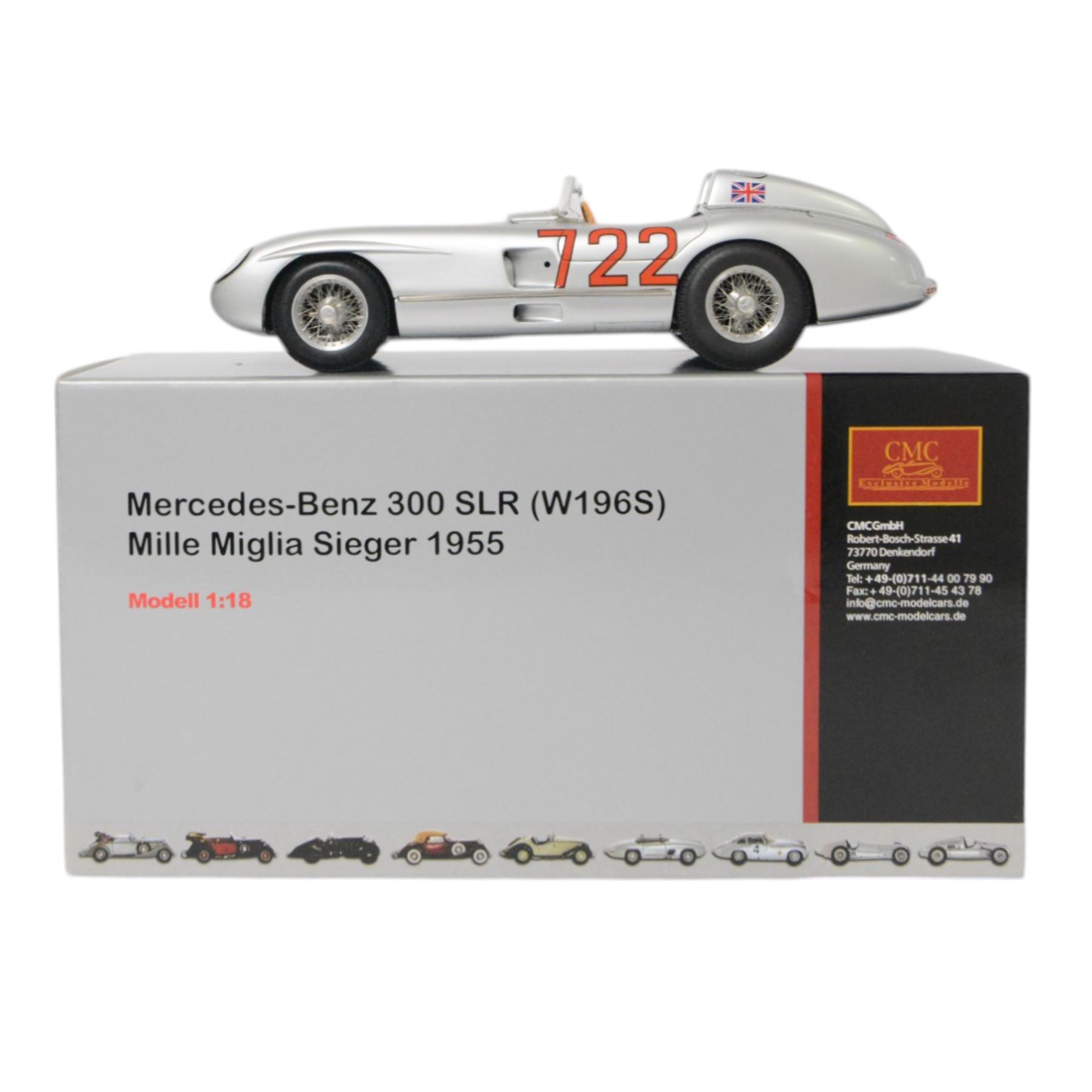 CMC Mercedes-Benz 300 SLR W196S Mille Miglia Sieger 1955 racing no