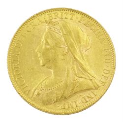 Queen Victoria 1900 gold full sovereign coin, Perth mint