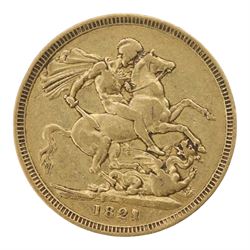 George IIII 1821 gold full sovereign coin