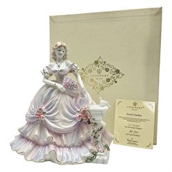 Coalport figure, Secret Garden, designed by Sue McGarrigle, with original box and certificate of authentication, H26cm