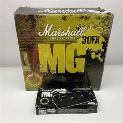 Marshall MG Series 30DFX amplifier L47.5cm; with Marshall MG fully programmable foot controller; both boxed (2)