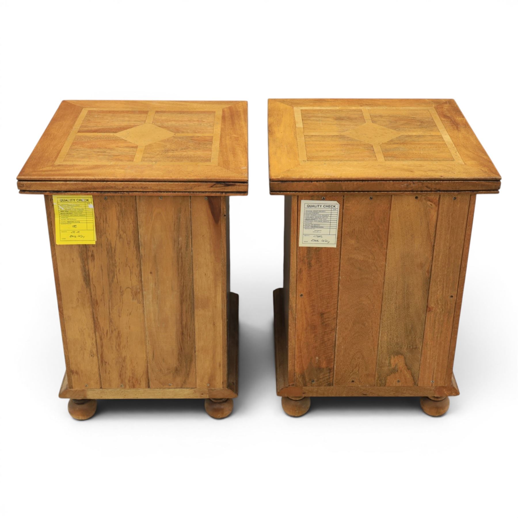 Barker & Stonehouse - pair of 'Flagstone' bedside cabinets, single drawer above a cabinet