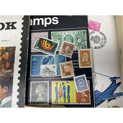 Stamps including Australia, Austria, Bulgaria, Canada, Cuba, Denmark, Falkland Islands, France, Germany, Gibraltar etc, in albums or folders etc