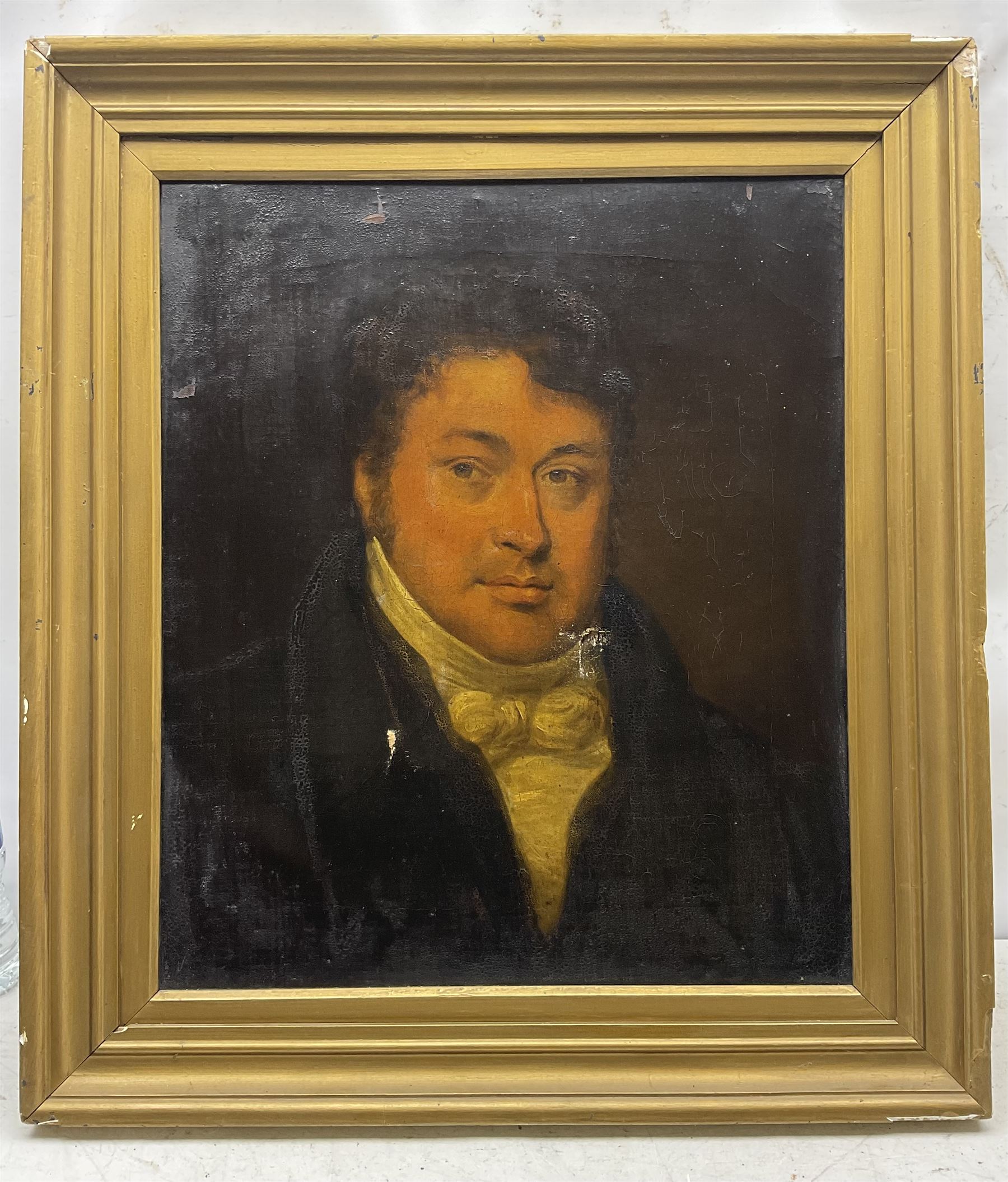 Thomas Arrowsmith (British 1772-1830): Portrait of a Regency Gentleman, oil on canvas signed and dated 1824 verso 50cm x 42cm