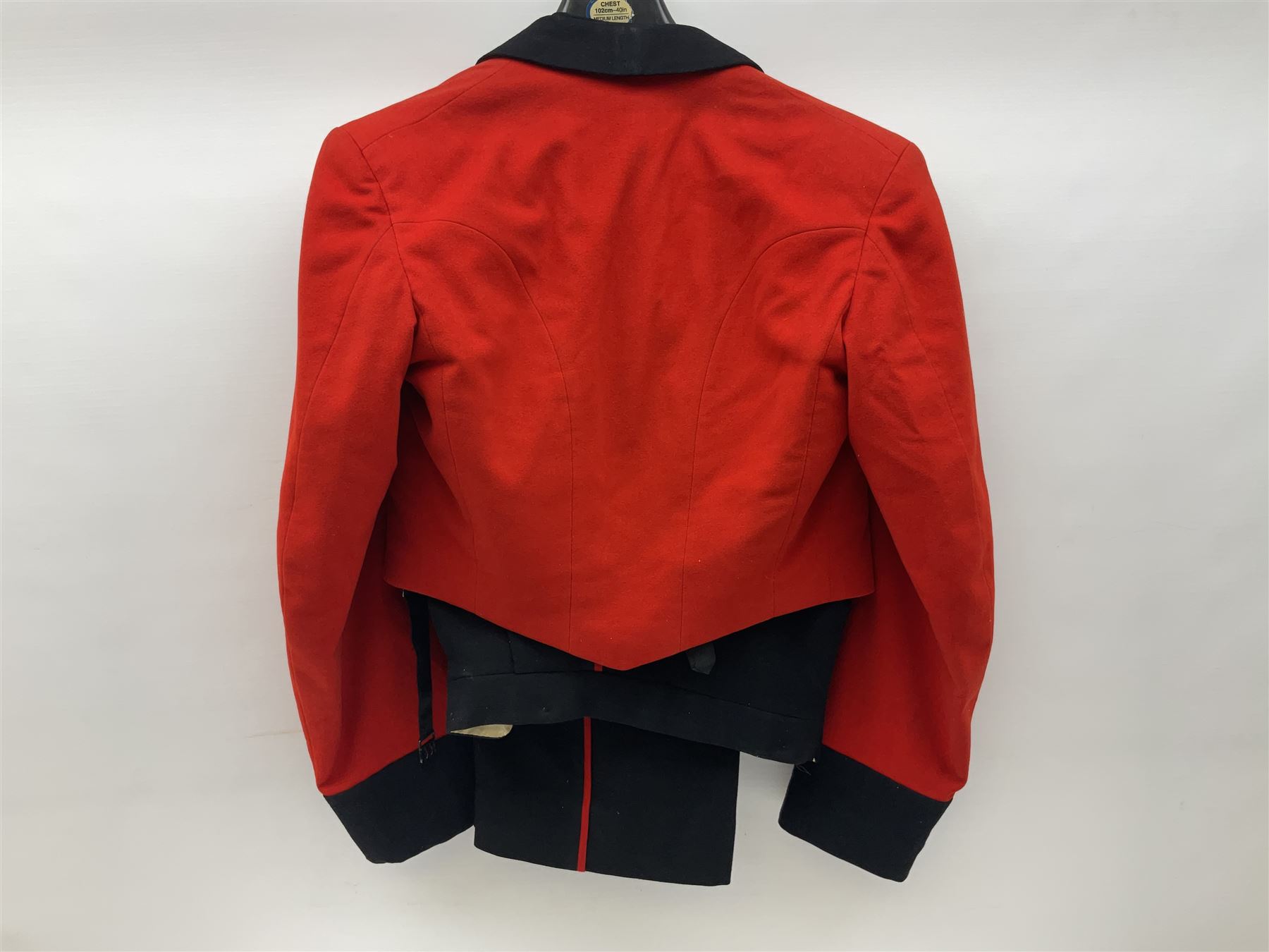 Royal Marines 2nd Lieutenant three-piece mess uniform, early 1950s, by Jones Chalk & Dawson Ltd 6 Sackville Street Piccadilly W; label dated 18.1.54 for 2nd Lieutenant R.E. Maitland