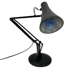 Black finish metal angle poise lamp