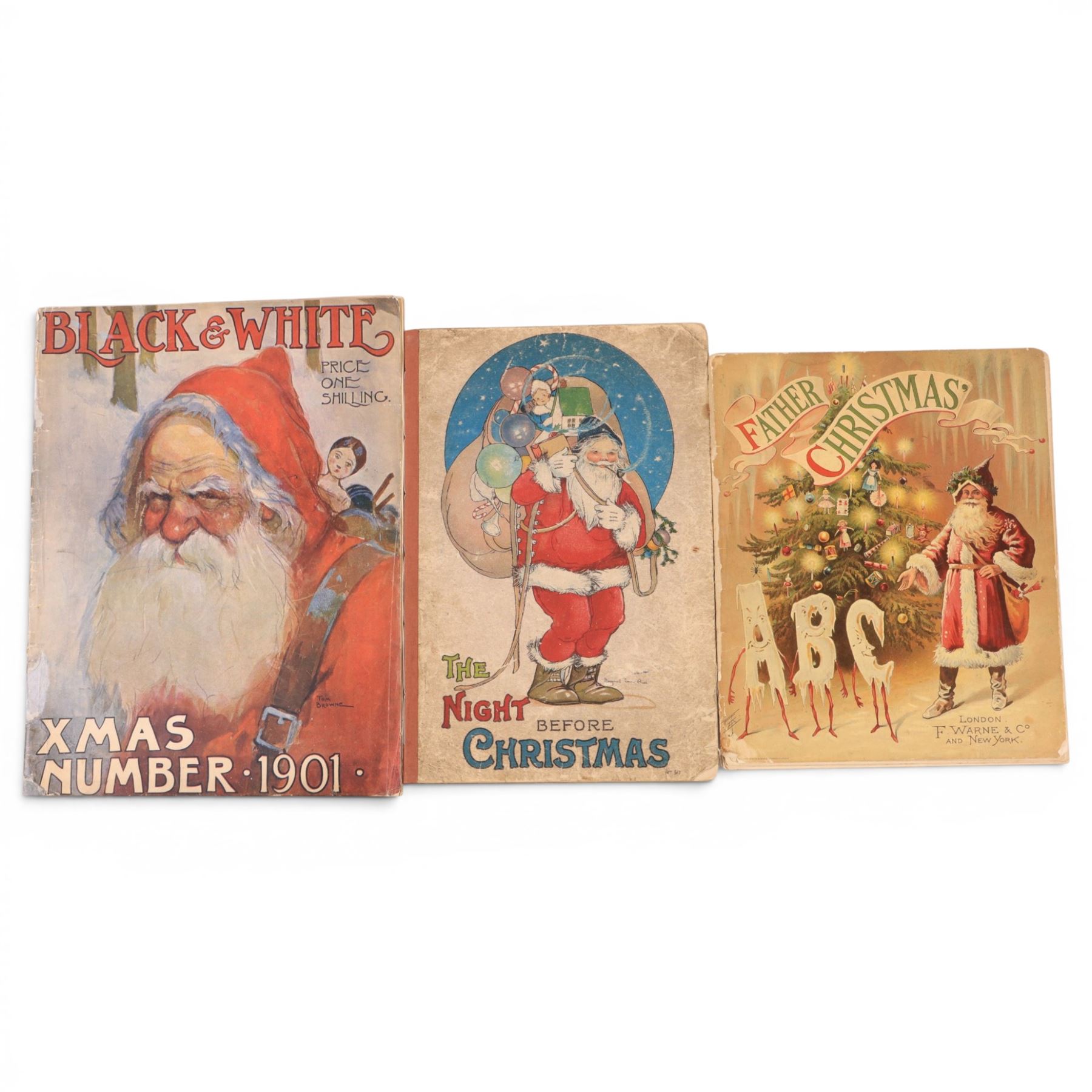 Collection of late 19th century/early 20th century picture books, titles including The Night Before Christmas, A Picture Book From Grimm, The Realm of Victoria, Candlelight Tales, Warne's Picture Puzzle Toy Books Holiday Fun, The Little Princes, Russia Korea Japan, The Sleeping Beauty, The Babes in the Wood, etc