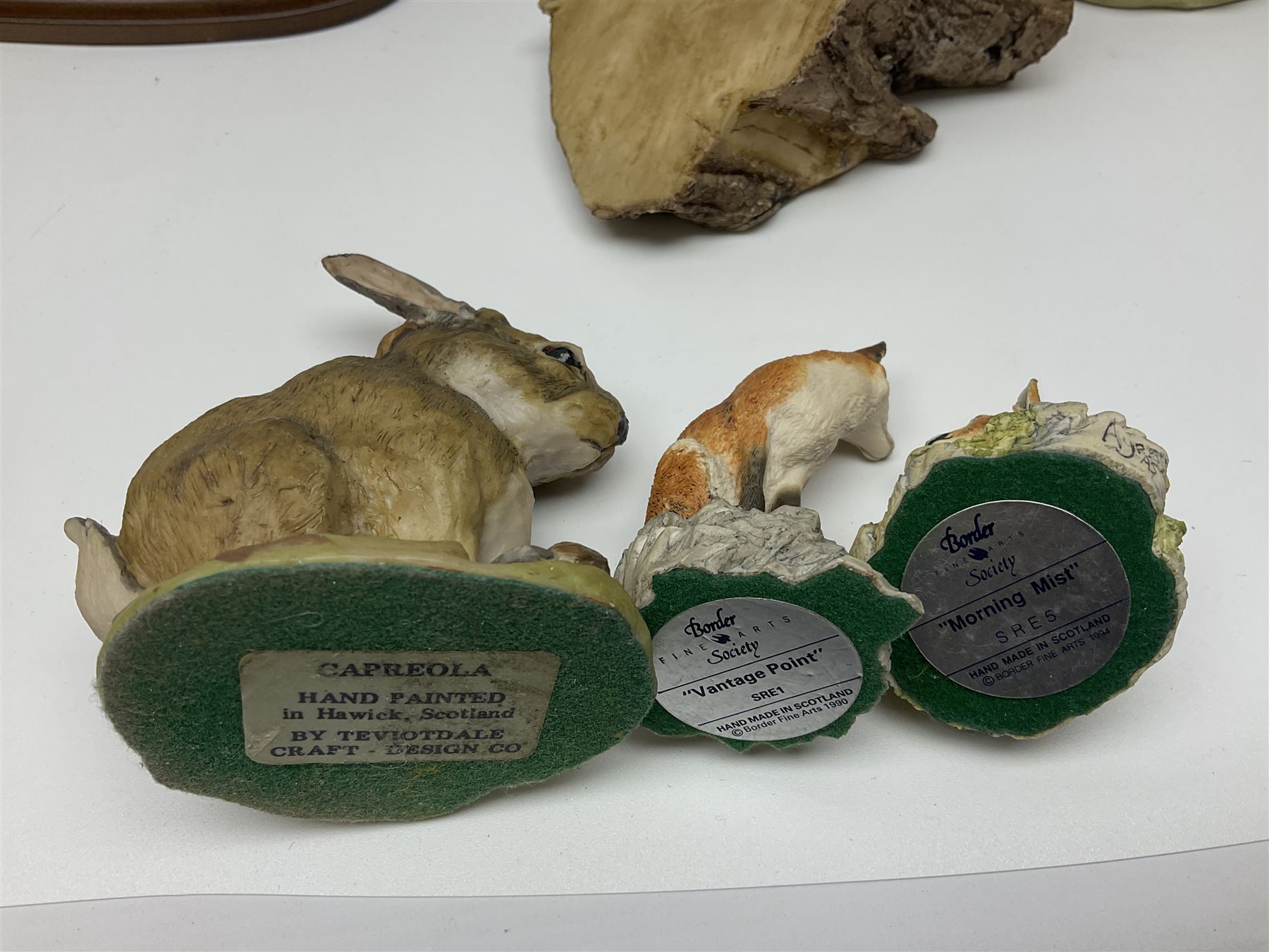 British wildlife, dogs and other animal figures, to include examples by Border Fine Arts, Teviotdale and David Hughes, etc