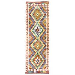 Chobi Kilim multi-coloured ground runner 
