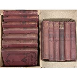 Wilson H.W Ed.by ; The Great War - The Standard History of The All Europe Conflict, b/w illust,red cloth, pub.1914, complete set, 13vols 