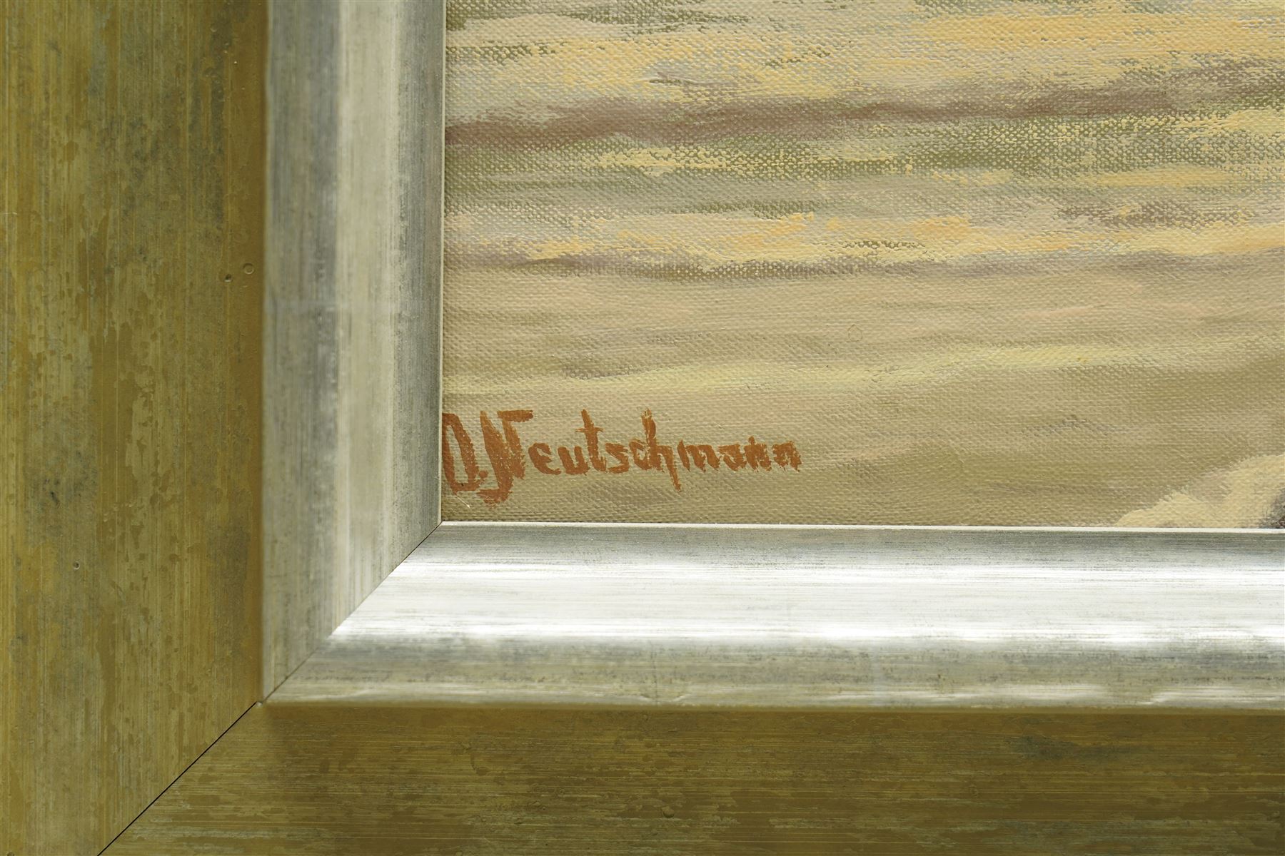 Otto Neutschmann (German 1902-1985): Sunset Seascape, oil on canvas signed 60cm x 90cm