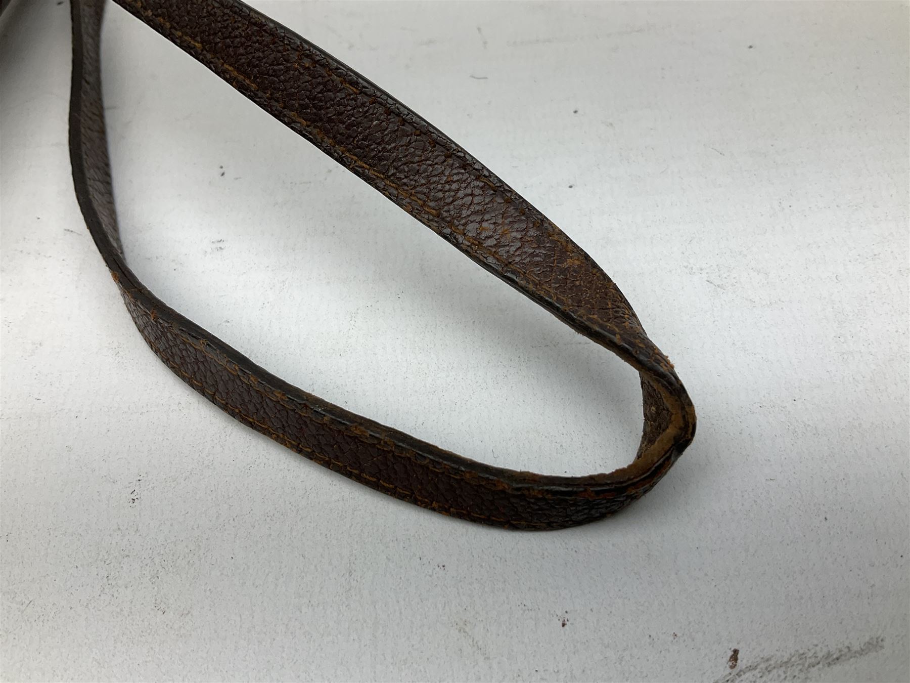 Early 20th century officer's swagger type leather covered sword stick, the 33cm etched single fullered blade marked Wilkinson Pall Mall, with carrying strap L60.5cm