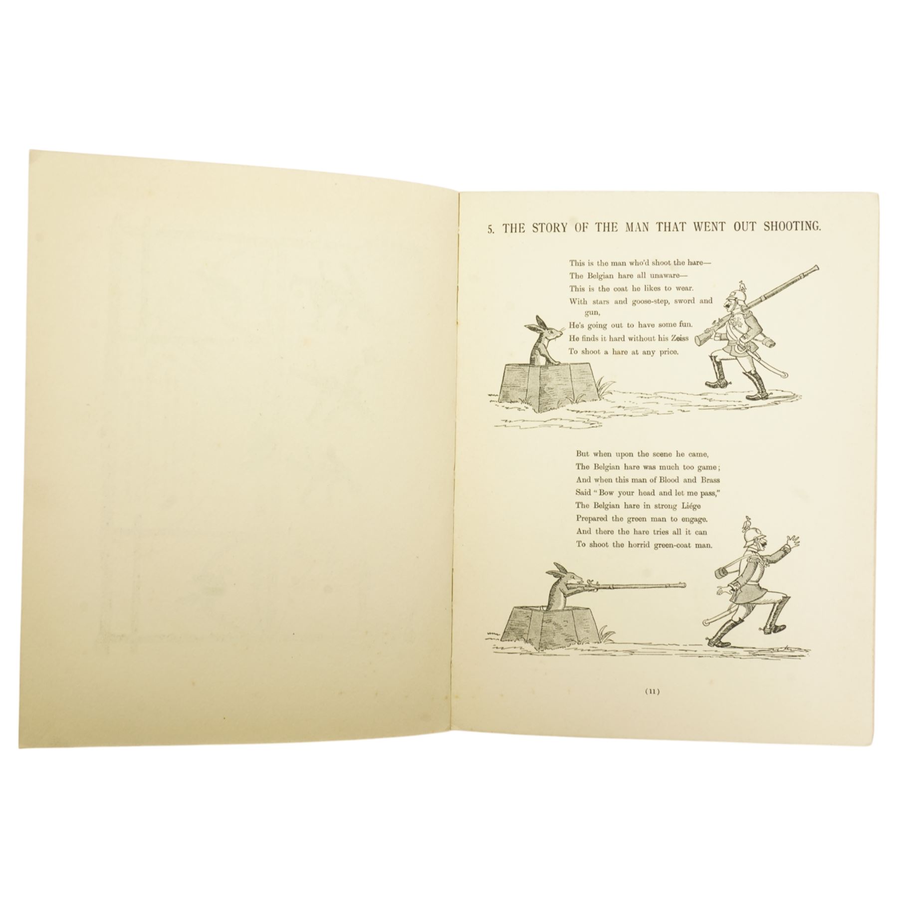 'L'Album de la Guerre', 1914-1919, two volumes published 1923, gilt decorated boards,   'Kriegsalbum' with the illustrtations translated into English and annotated in ink and 'Swollen-Headed William' third edition (4)