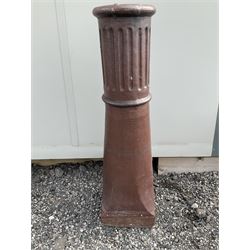Tall Terracotta chimney pot - THIS LOT IS TO BE COLLECTED BY APPOINTMENT FROM DUGGLEBY STORAGE, GREAT HILL, EASTFIELD, SCARBOROUGH, YO11 3TX