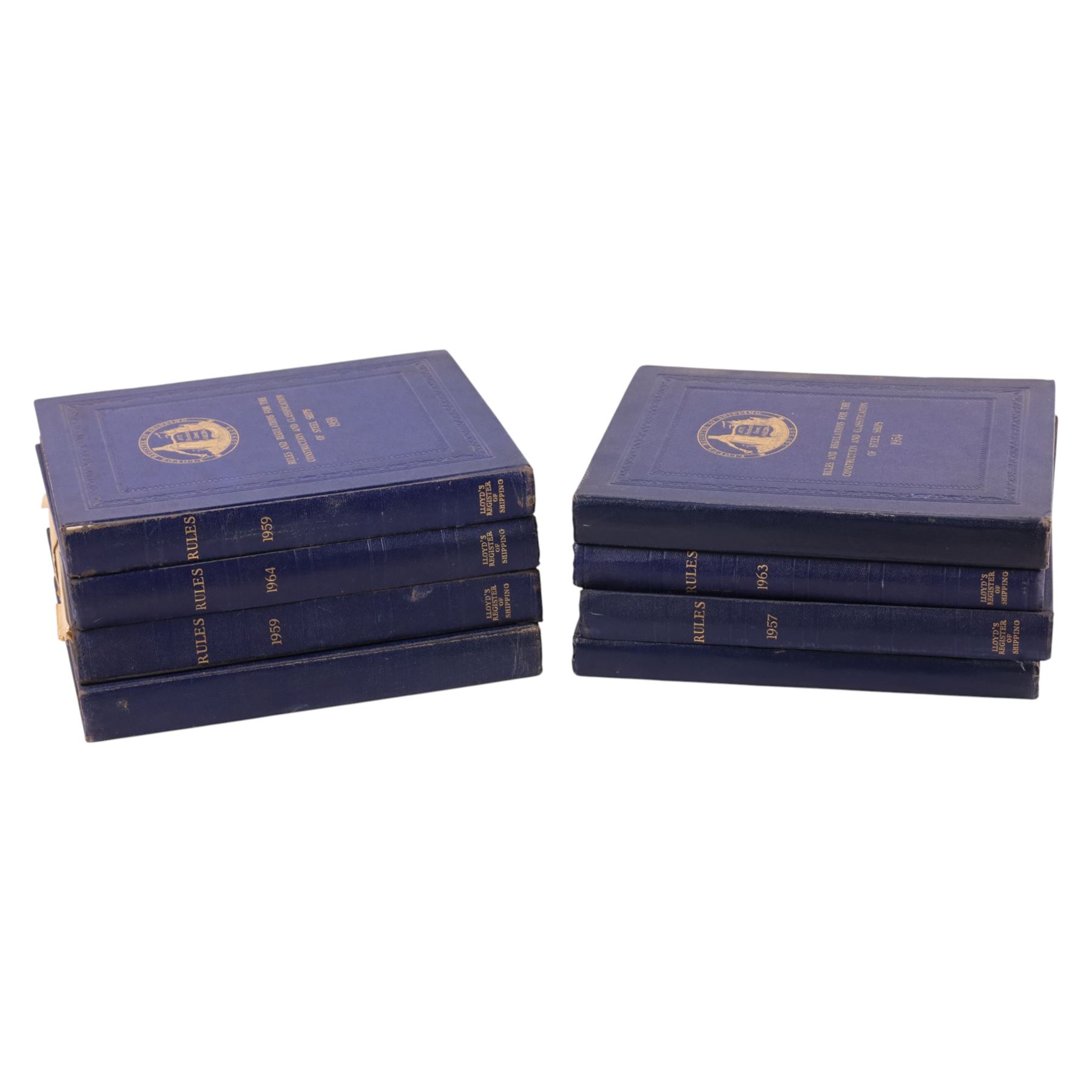 Lloyd's of London Register of Shipping Rules, eight volumes