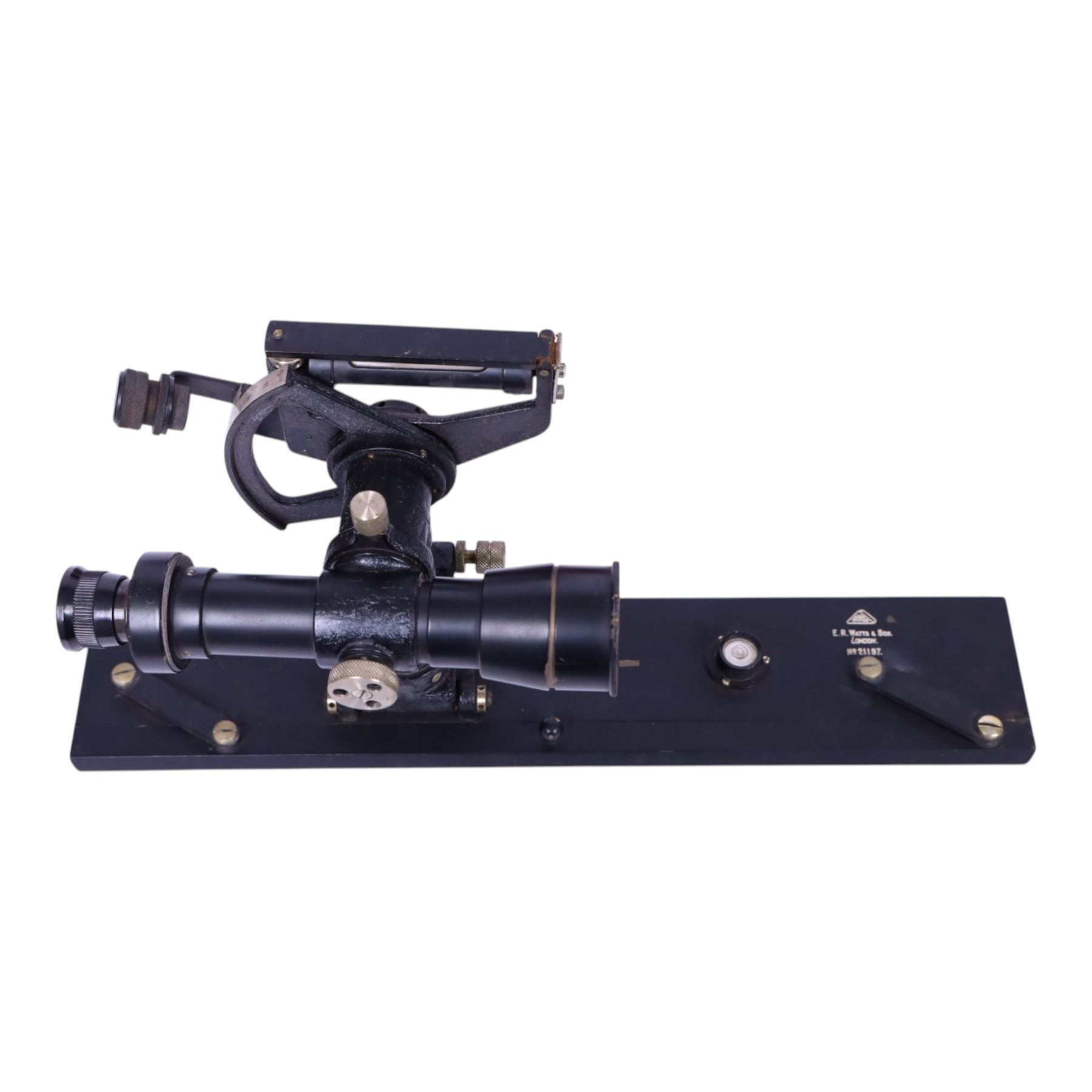 Two theodolites, comprisig E.R Watts & Son example no. 21197 and a Stanley example no. 56191, both boxed