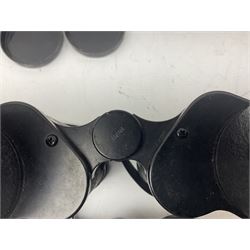 Six cased pairs of Pentax binoculars, comprising 10x50 Field, no. 604, Asahi 7x50, Asahi 10x50, Asahi 8x40, Asahi 16x50,  Asahi 10x50 No. 62611