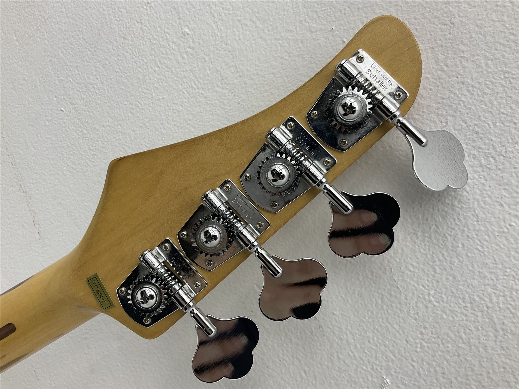 Hohner Professional J Bass F1 four-string fretless electric bass guitar, serial no.C206482 L116cm; in soft carrying case