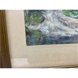 Rowland Henry Hill (Staithes Group 1873-1952): Horse and Cart at Ellerby, watercolour signed and dated 1942, 24cm x 33cm