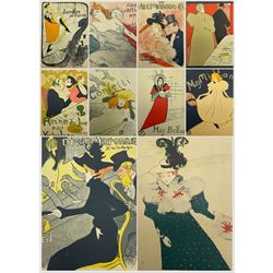 Rotzler, Willy - 'Affiches de Henri de Toulouse-Lautrec - Dix reproductions en couleurs', book containing ten colour Toulouse-Lautrec lithographs, pub. 1946 by Bale, unbound with loose plates, plates max 33cm x 24cm